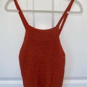 Forever 21 Rust Knit Tank Top